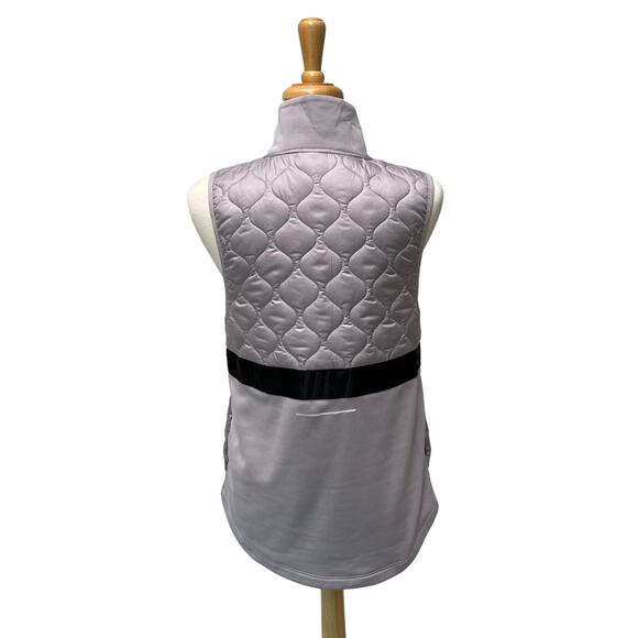 Nike Vest Sz M Aerolayer Puffer Fleece Gray Full Zip Running Athleisure Workout - Picture 4 of 12